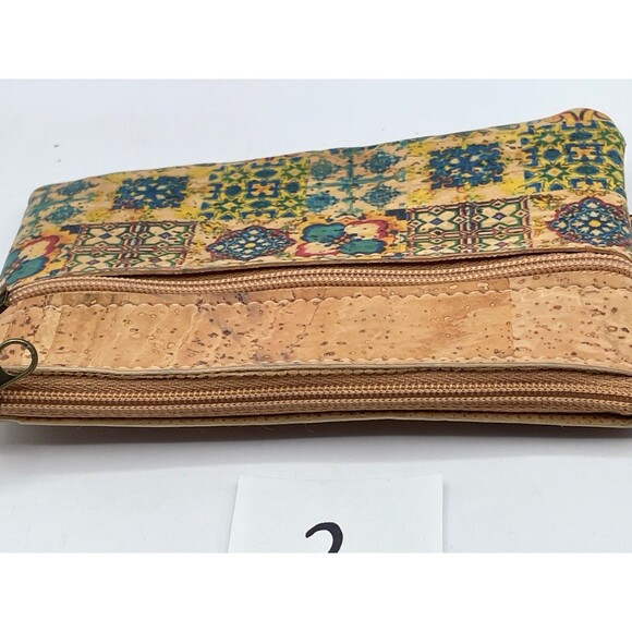 Portugal Cork Small Wallet Coin Purse Card Holder Tile Print CHOOSE PATTERN - Picture 11 of 12